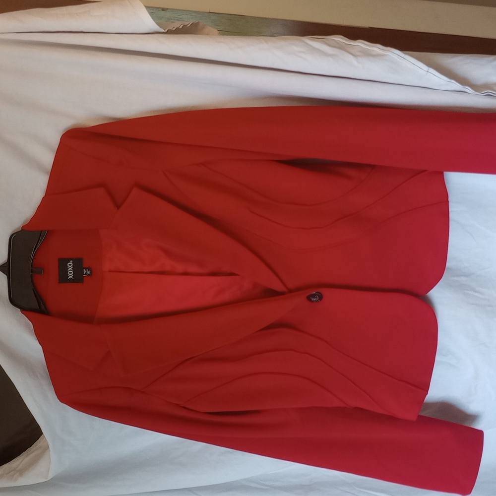 XOXO Red lined blazer!